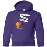 Sweatshirts Purple / YS DEATH TINY Youth Hoodie