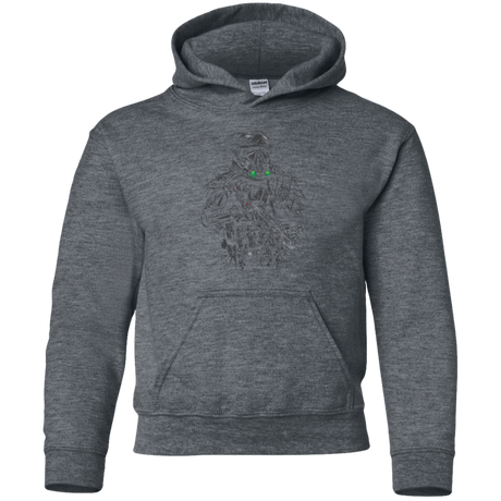 Sweatshirts Dark Heather / YS Death Trooper Youth Hoodie