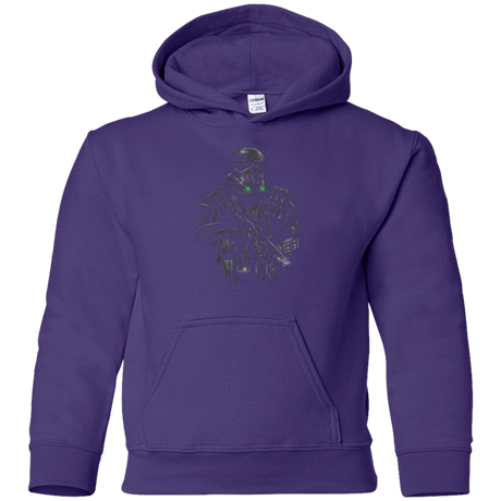 Sweatshirts Purple / YS Death Trooper Youth Hoodie