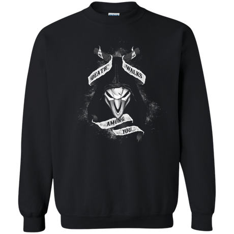 Sweatshirts Black / Small Death Walks Among You Crewneck Sweatshirt