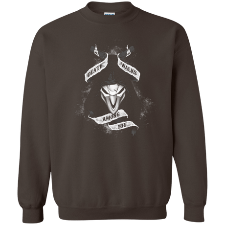 Sweatshirts Dark Chocolate / Small Death Walks Among You Crewneck Sweatshirt