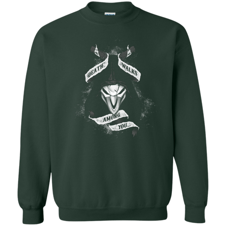 Sweatshirts Forest Green / Small Death Walks Among You Crewneck Sweatshirt