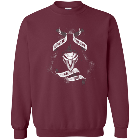 Sweatshirts Maroon / Small Death Walks Among You Crewneck Sweatshirt