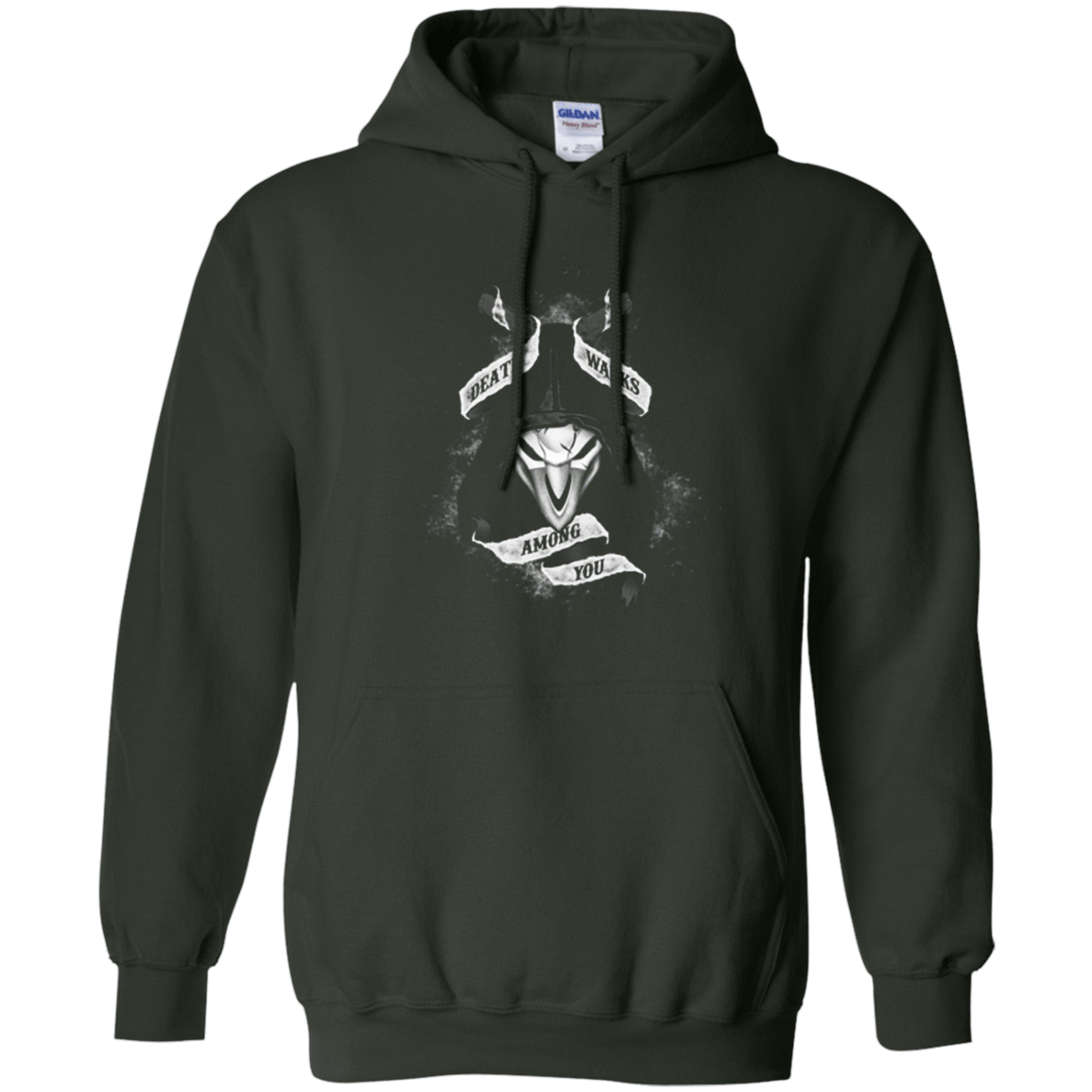 Sweatshirts Forest Green / Small Death Walks Among You Pullover Hoodie