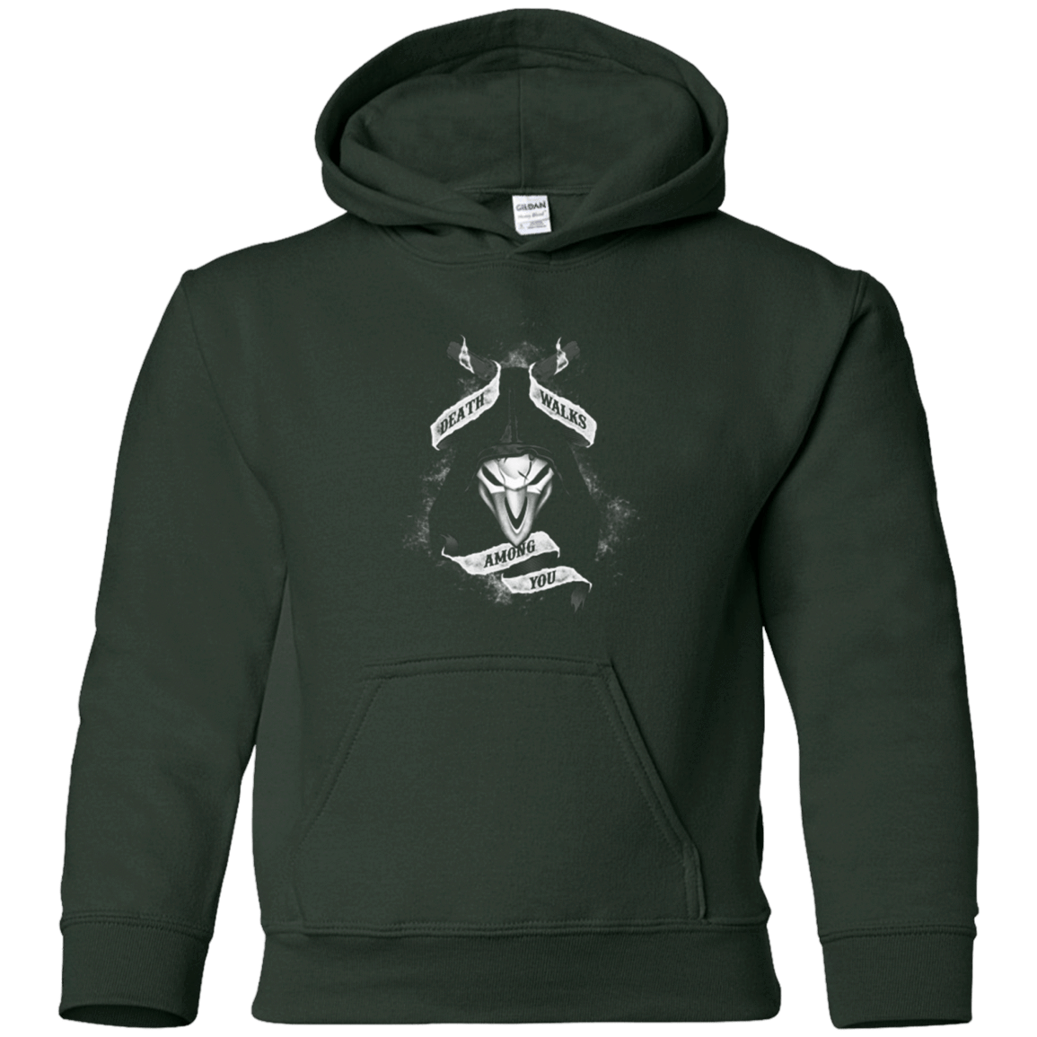 Sweatshirts Forest Green / YS Death Walks Among You Youth Hoodie