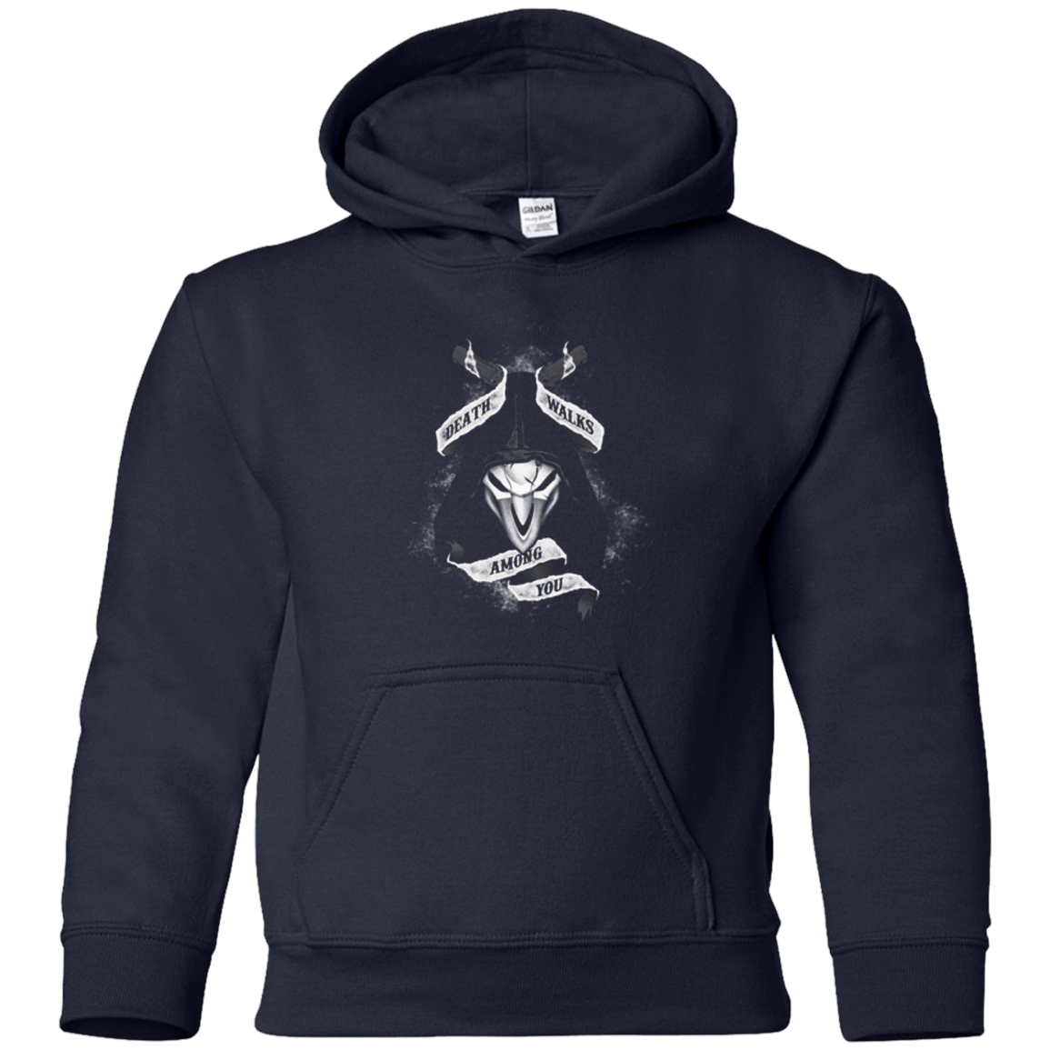 Sweatshirts Navy / YS Death Walks Among You Youth Hoodie