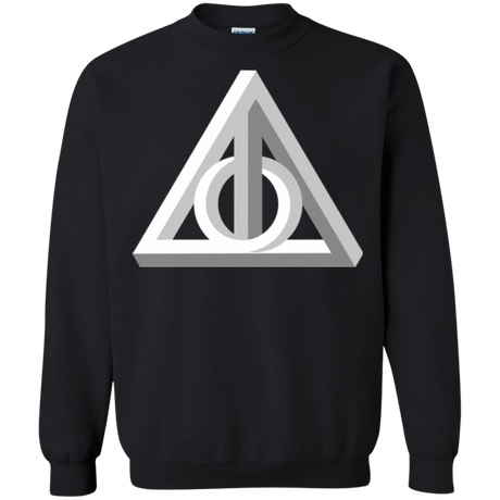 Sweatshirts Black / Small Deathly Impossible Hallows Crewneck Sweatshirt