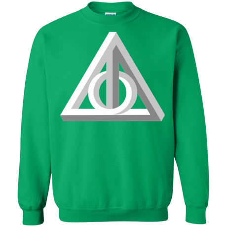Sweatshirts Irish Green / Small Deathly Impossible Hallows Crewneck Sweatshirt