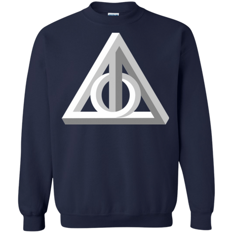 Sweatshirts Navy / Small Deathly Impossible Hallows Crewneck Sweatshirt