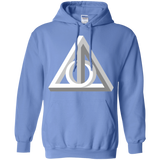 Sweatshirts Carolina Blue / Small Deathly Impossible Hallows Pullover Hoodie