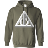 Sweatshirts Military Green / Small Deathly Impossible Hallows Pullover Hoodie