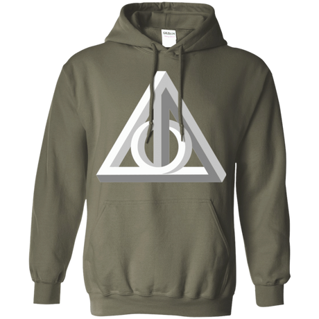 Sweatshirts Military Green / Small Deathly Impossible Hallows Pullover Hoodie