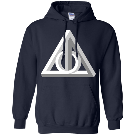 Sweatshirts Navy / Small Deathly Impossible Hallows Pullover Hoodie