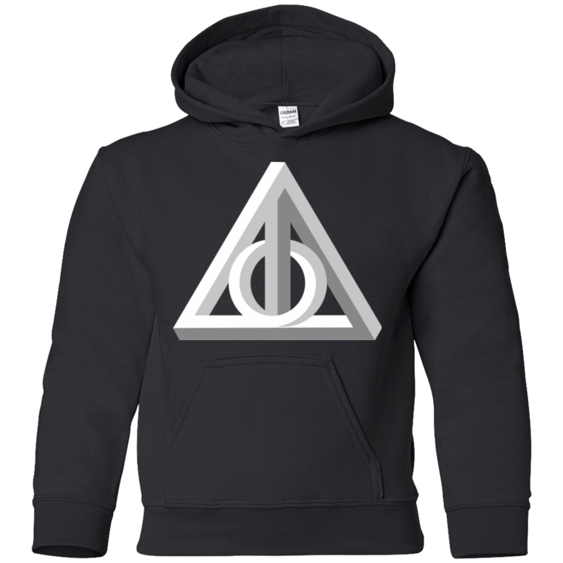 Sweatshirts Black / YS Deathly Impossible Hallows Youth Hoodie