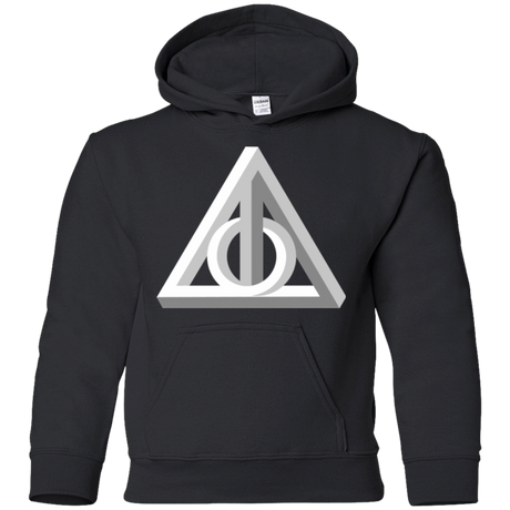 Sweatshirts Black / YS Deathly Impossible Hallows Youth Hoodie