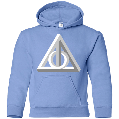 Sweatshirts Carolina Blue / YS Deathly Impossible Hallows Youth Hoodie