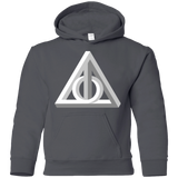 Sweatshirts Charcoal / YS Deathly Impossible Hallows Youth Hoodie