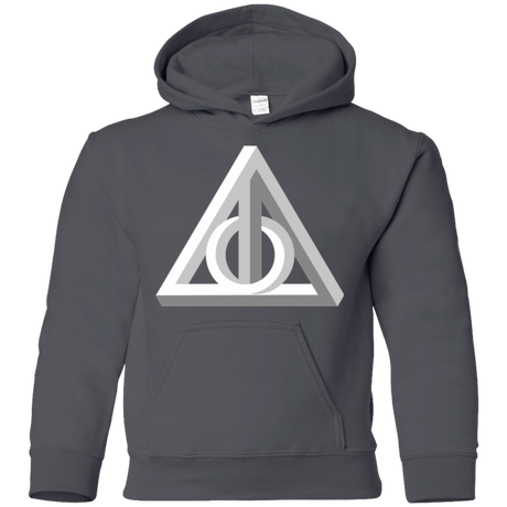 Sweatshirts Charcoal / YS Deathly Impossible Hallows Youth Hoodie