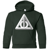 Sweatshirts Forest Green / YS Deathly Impossible Hallows Youth Hoodie
