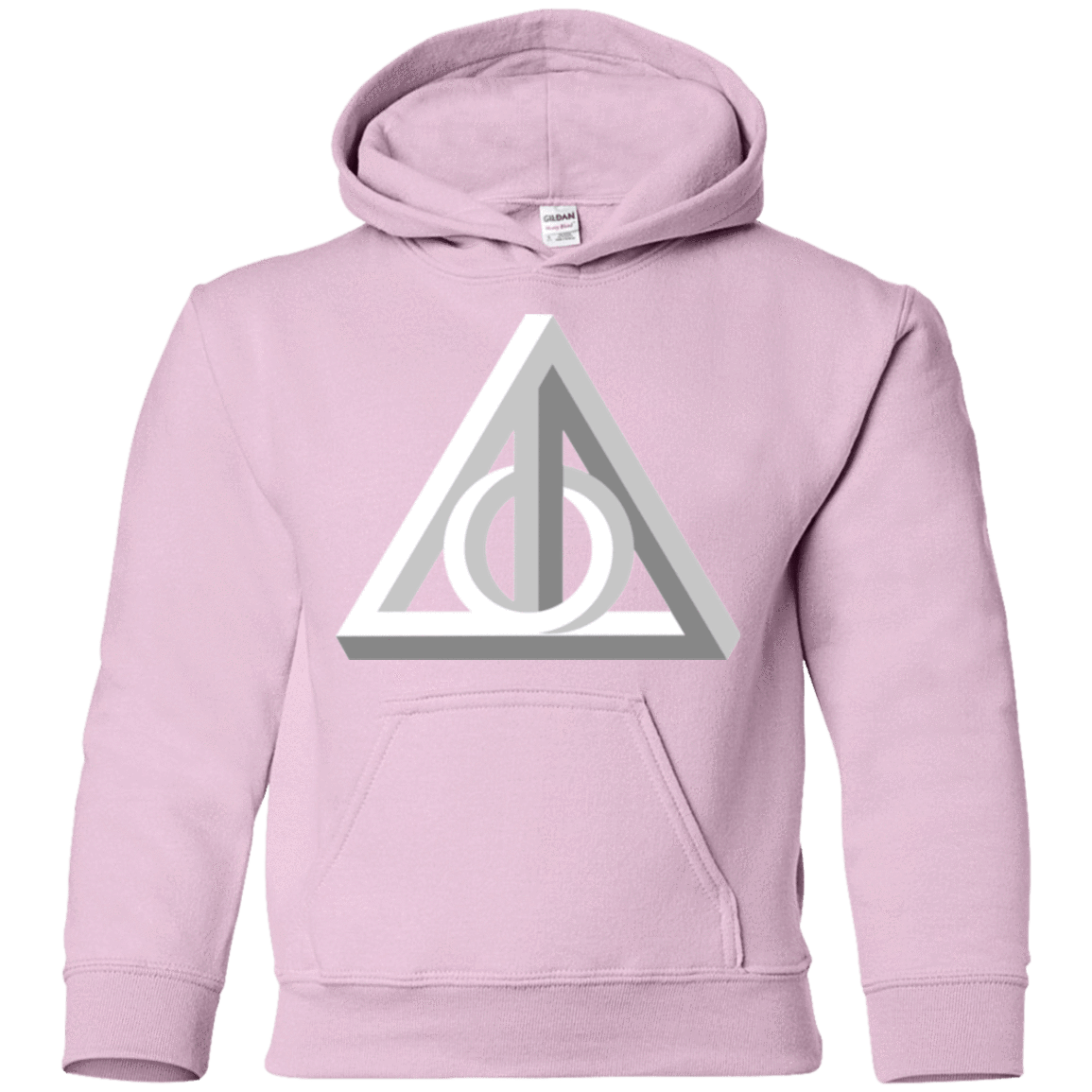 Sweatshirts Light Pink / YS Deathly Impossible Hallows Youth Hoodie