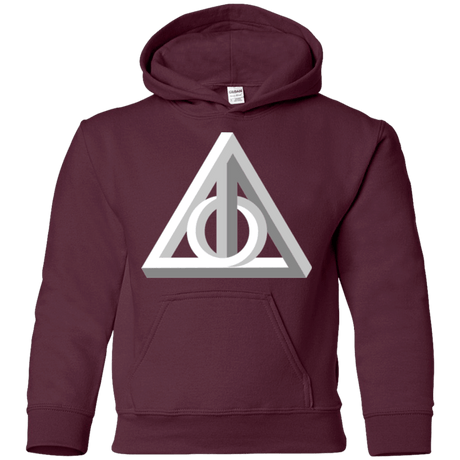 Sweatshirts Maroon / YS Deathly Impossible Hallows Youth Hoodie