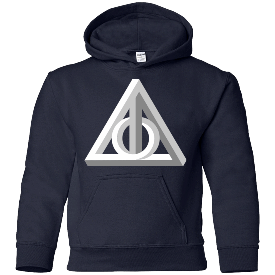 Sweatshirts Navy / YS Deathly Impossible Hallows Youth Hoodie