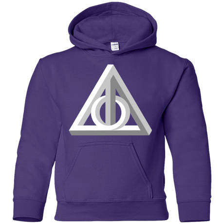 Sweatshirts Purple / YS Deathly Impossible Hallows Youth Hoodie