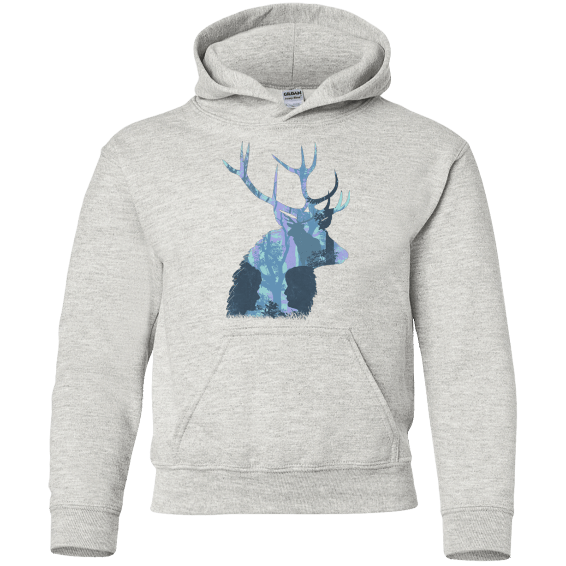 Sweatshirts Ash / YS Deer Cannibal Youth Hoodie