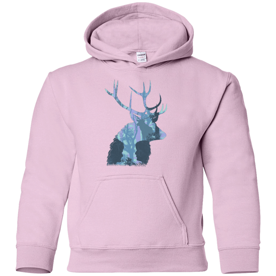 Sweatshirts Light Pink / YS Deer Cannibal Youth Hoodie