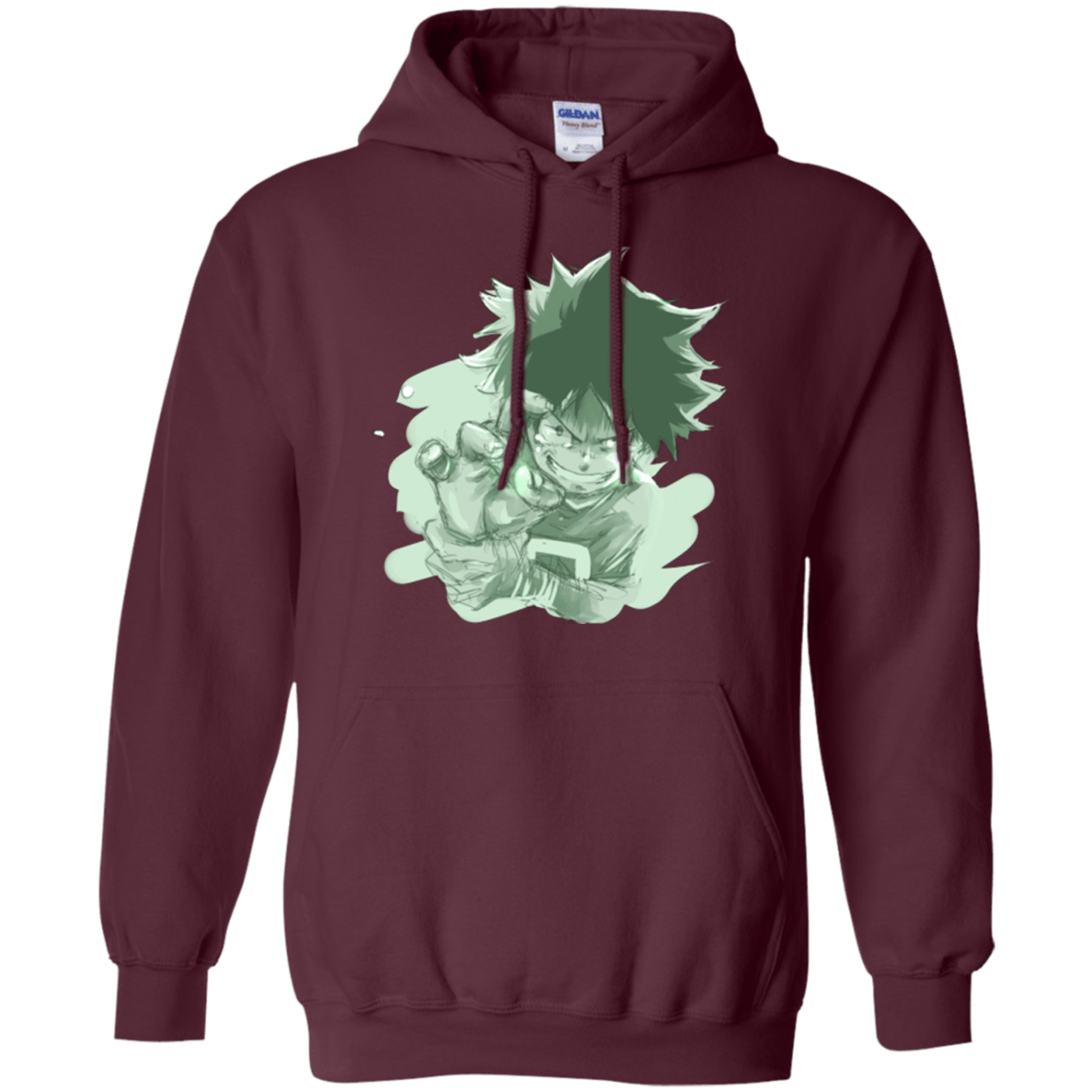 Sweatshirts Maroon / Small Deku Sketch Pullover Hoodie