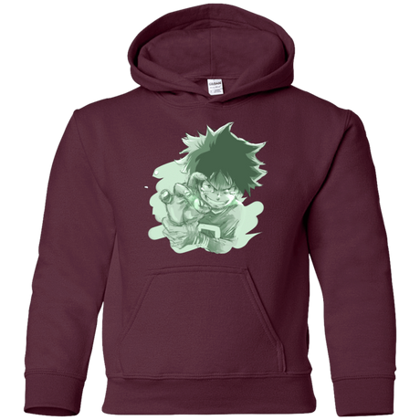 Sweatshirts Maroon / YS Deku Sketch Youth Hoodie