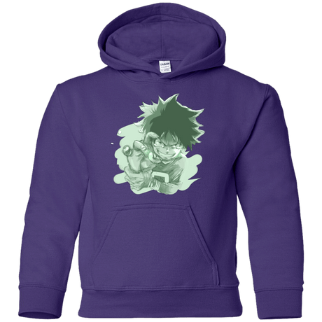 Sweatshirts Purple / YS Deku Sketch Youth Hoodie