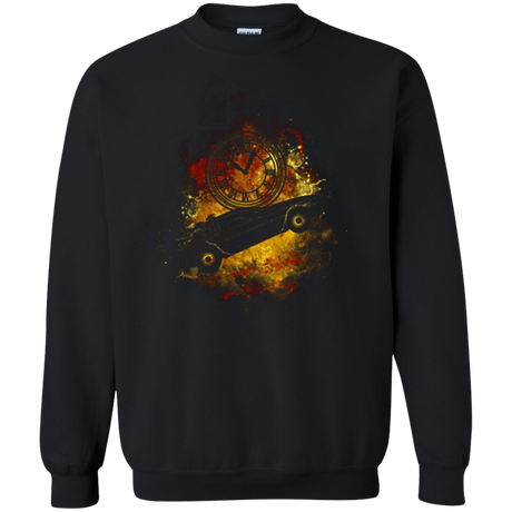 Sweatshirts Black / Small DELOREAN ART Crewneck Sweatshirt