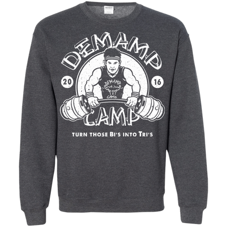 Sweatshirts Dark Heather / Small Demamp Camp Crewneck Sweatshirt