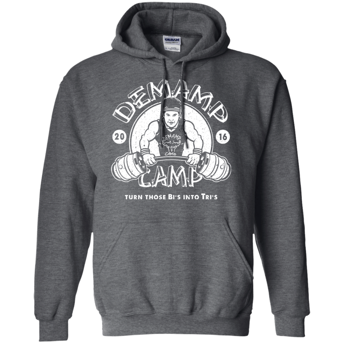 Sweatshirts Dark Heather / Small Demamp Camp Pullover Hoodie