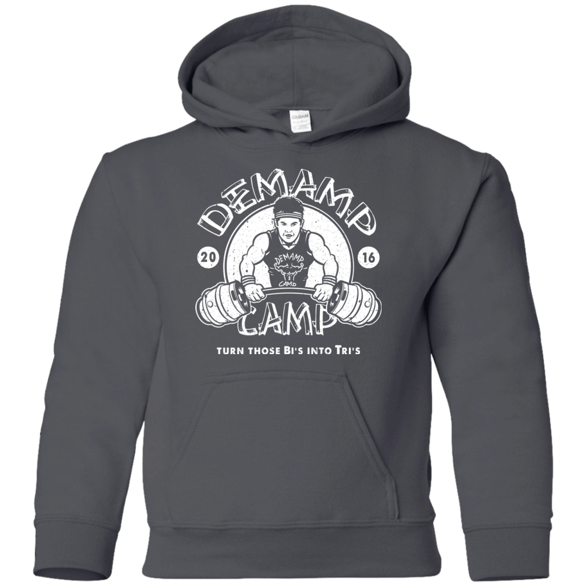 Sweatshirts Charcoal / YS Demamp Camp Youth Hoodie
