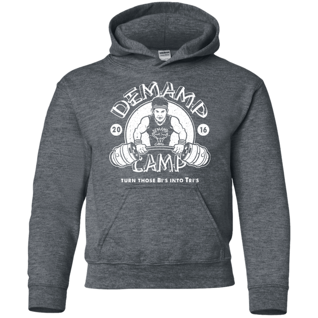 Sweatshirts Dark Heather / YS Demamp Camp Youth Hoodie