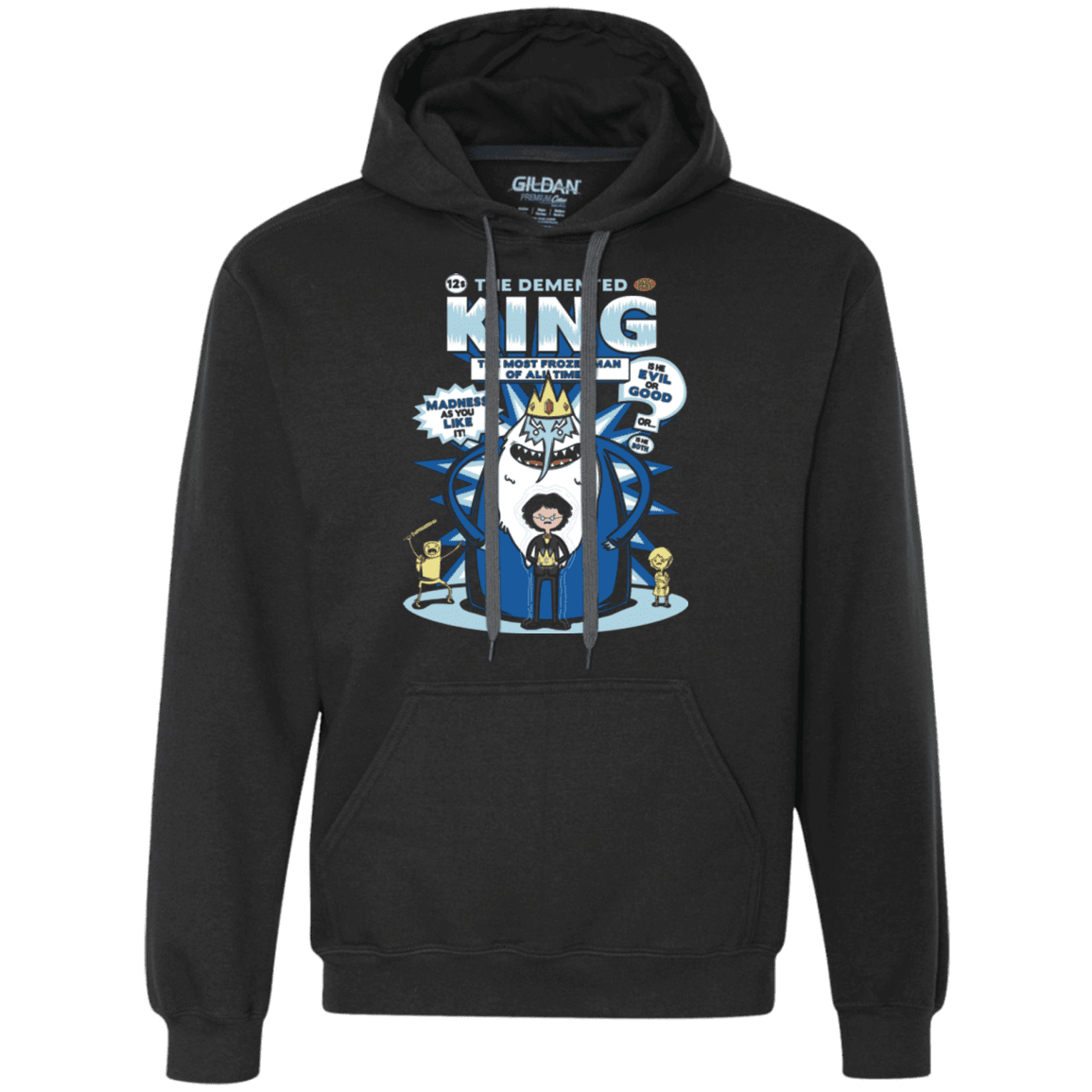 Sweatshirts Black / Small Demented king Premium Fleece Hoodie