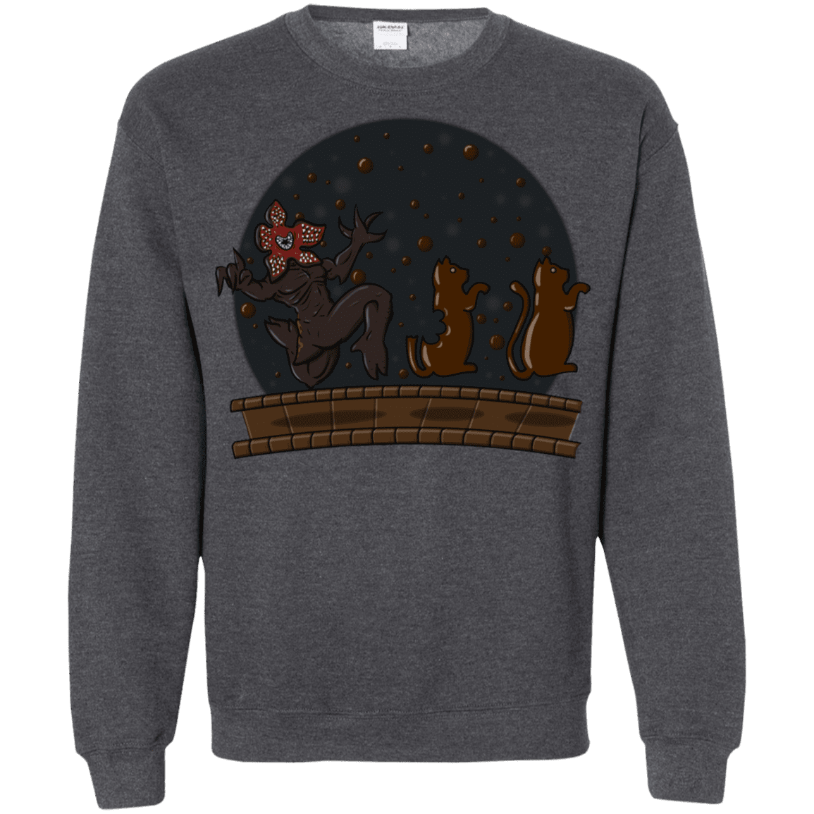 Sweatshirts Dark Heather / S Demogorgon Chocolata Crewneck Sweatshirt