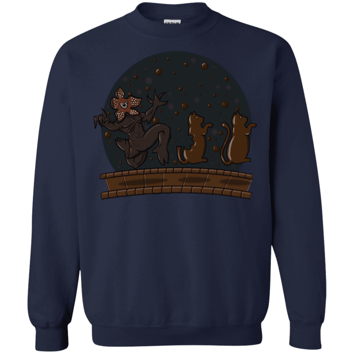 Sweatshirts Navy / S Demogorgon Chocolata Crewneck Sweatshirt