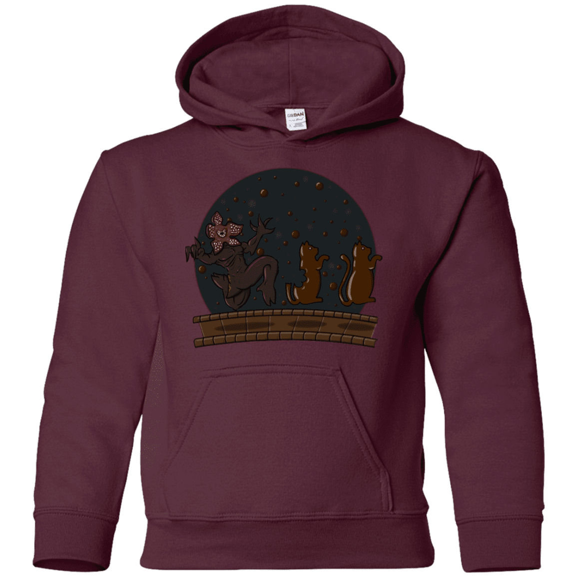 Sweatshirts Maroon / YS Demogorgon Chocolata Youth Hoodie