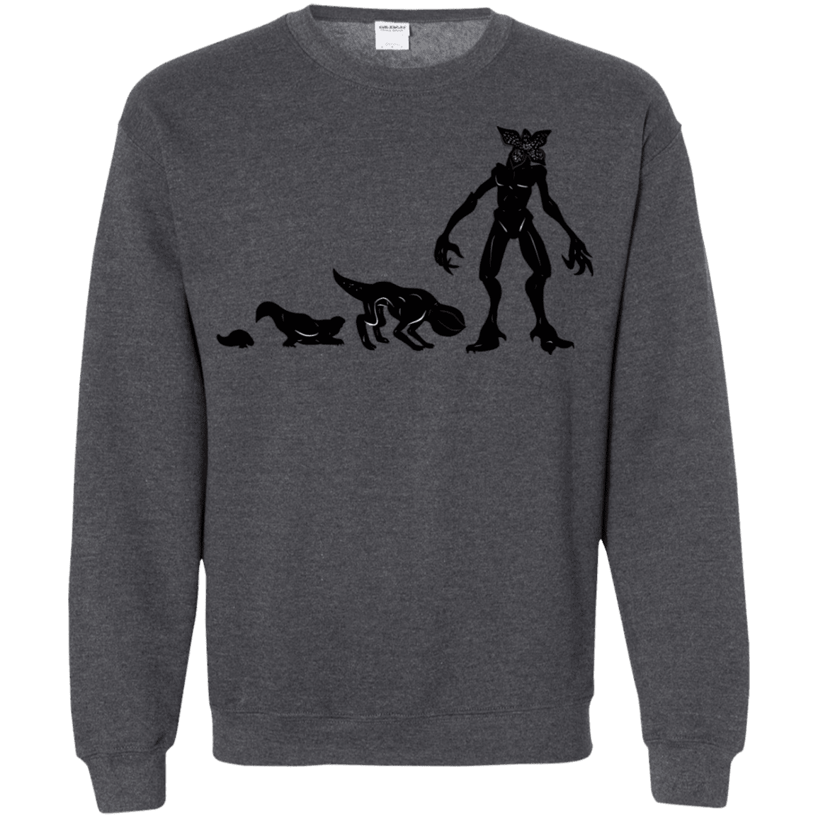 Sweatshirts Dark Heather / S Demogorgon Evolution Crewneck Sweatshirt