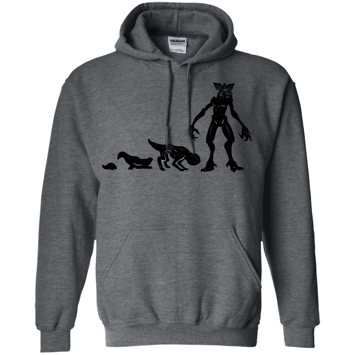 Sweatshirts Dark Heather / S Demogorgon Evolution Pullover Hoodie