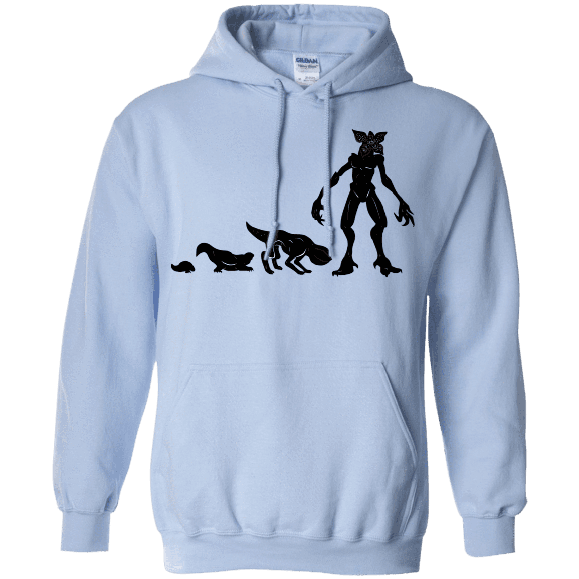 Sweatshirts Light Blue / S Demogorgon Evolution Pullover Hoodie