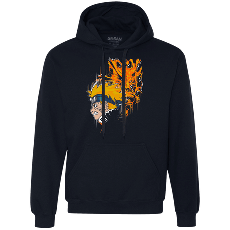Sweatshirts Navy / S Demon Fox Premium Fleece Hoodie