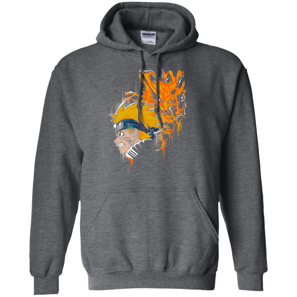 Sweatshirts Dark Heather / S Demon Fox Pullover Hoodie
