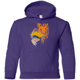 Sweatshirts Purple / YS Demon Fox Youth Hoodie