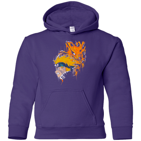 Sweatshirts Purple / YS Demon Fox Youth Hoodie