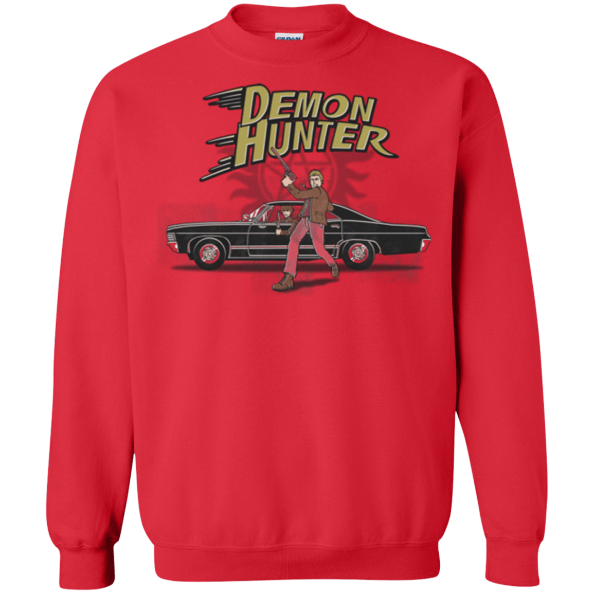 Sweatshirts Red / Small Demon Hunter Crewneck Sweatshirt
