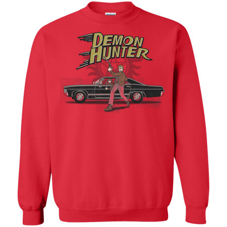 Sweatshirts Red / Small Demon Hunter Crewneck Sweatshirt